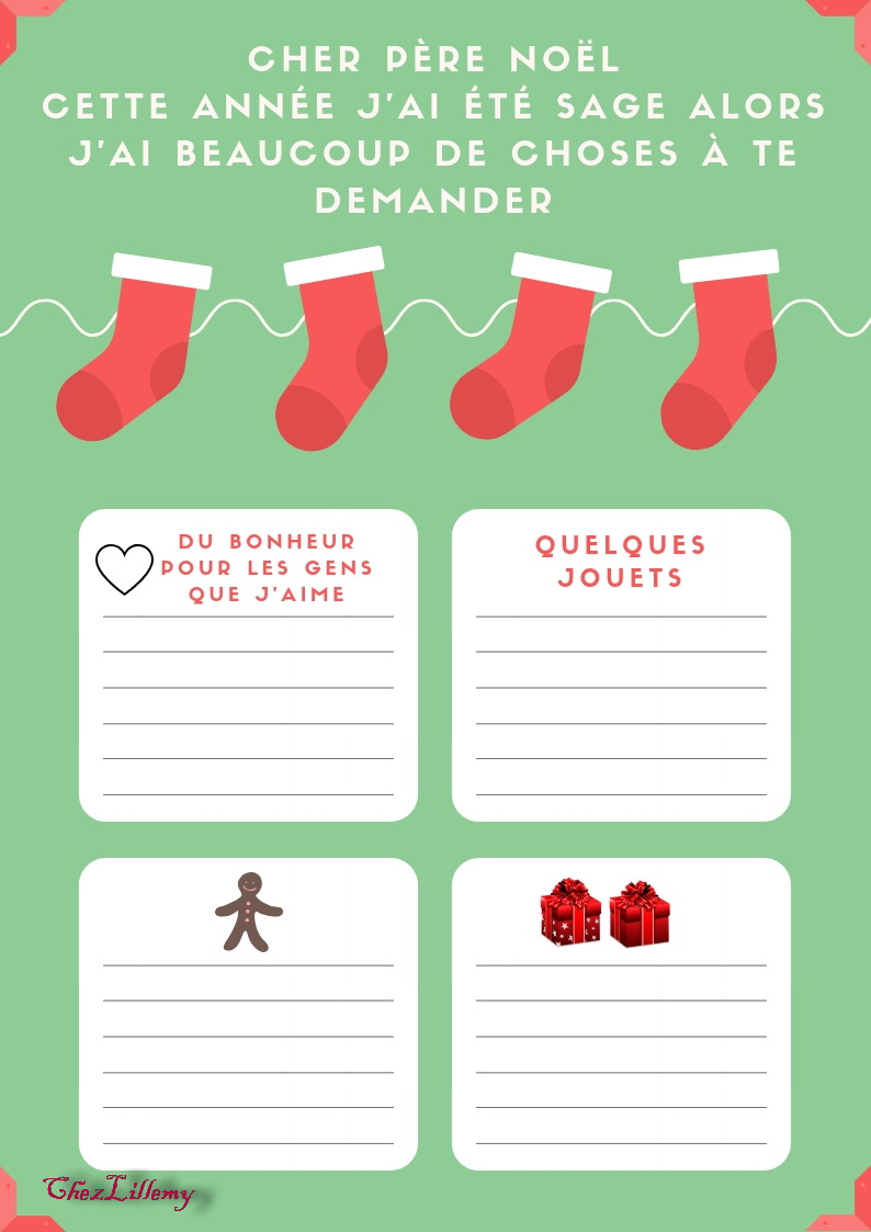 Red and Yellow Simple Christmas List